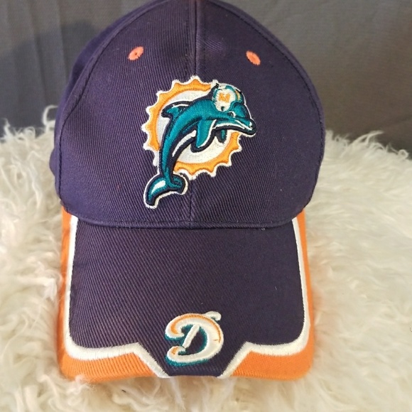 orange miami dolphins hat
